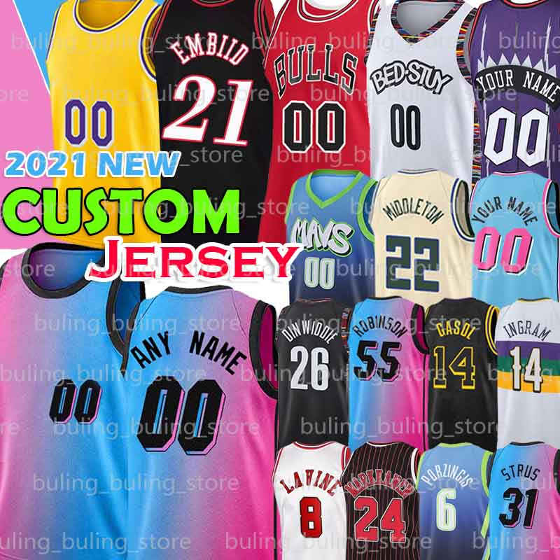 

Custom KZ 4 Okpala Max 31 Strus Heats Precious Kelly Achiuwa bull Olynyk Brandon 14 Ingram Marc Caldwell-Pope Gasol Basketball Jersey, Black;red