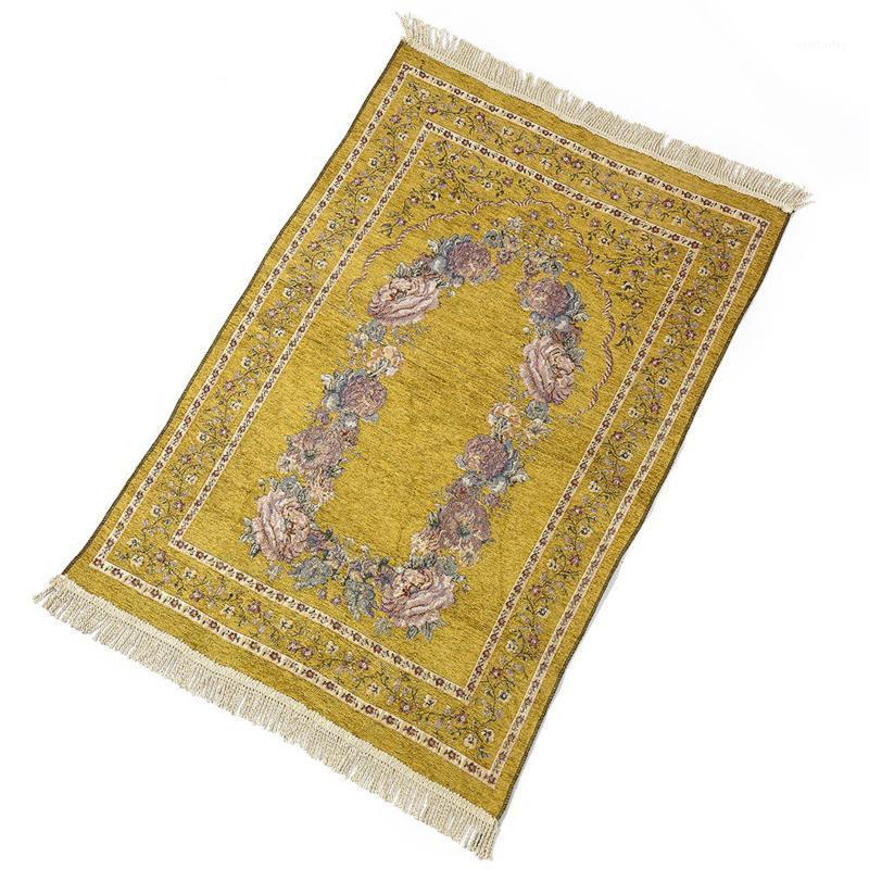 

Ramadan Quran Islamic Muslim Prayer Rug Carpet Mat Tassel Tablecloth Cover Yoga Mat 70X110cm for Living room, bedroom LBShipping1, Red