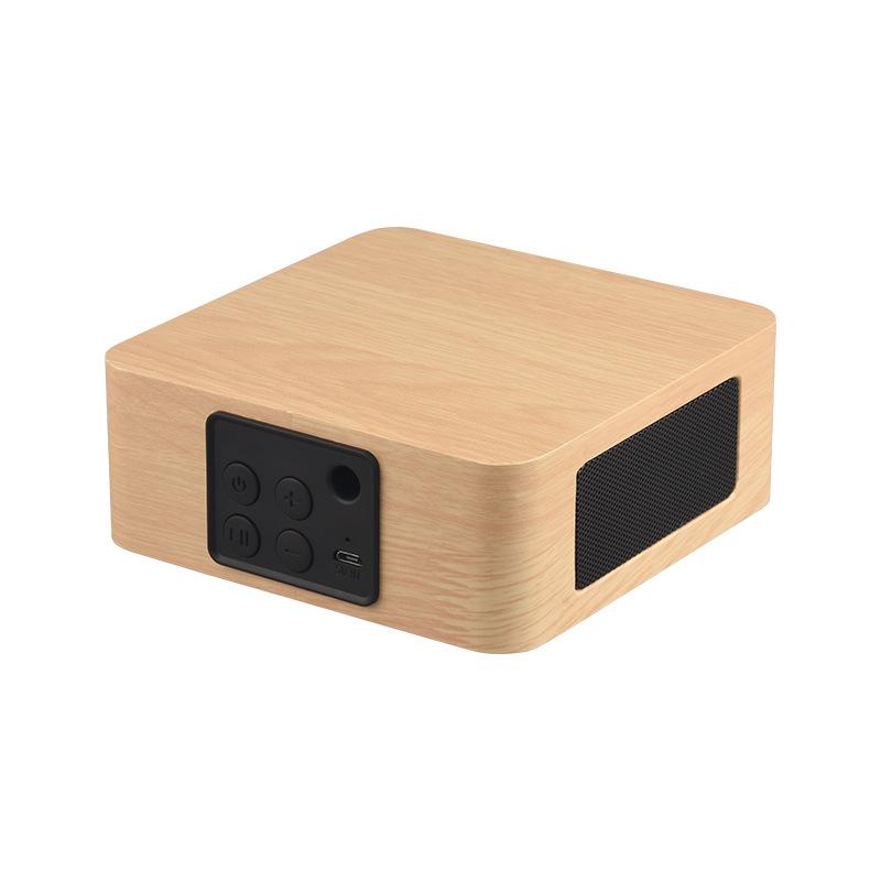 

6W Retro Wooden Bluetooth Speakers HIFI Wireless Dual Loudspeakers 3D Surround Speaker Mini USB Charging
