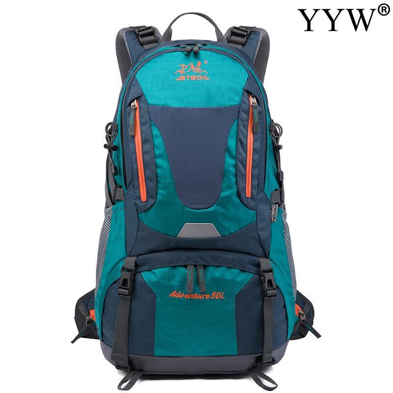

50 L Large Capacity Men Male Winter Skiing Backpack Softback Outdoor Hiking Equipment Rucksack Hunting Camping Travel Bag, Green