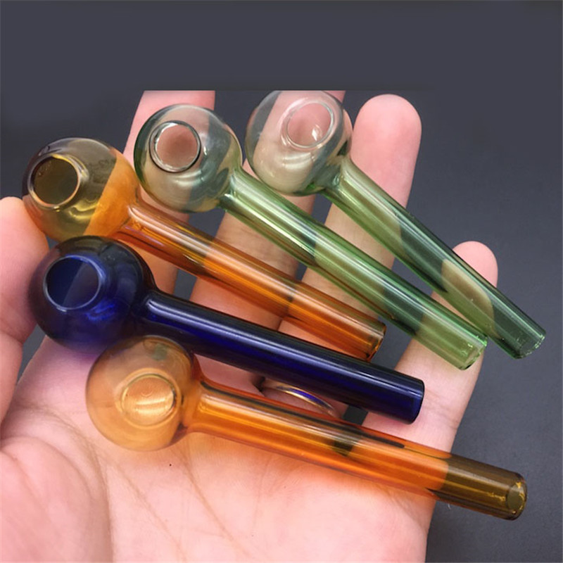 

Cheapest Pyrex Glass Oil Burner Pipe hand smoking Pipe Water Hand Pipes Smoking Accessories 7cm lenght