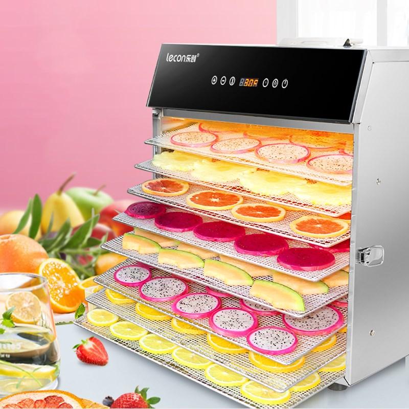 

Dehydration Dryer Dried Fruit Machine Household and Commercial Smart Touch 8-layer Capacity Visual Door Lighted