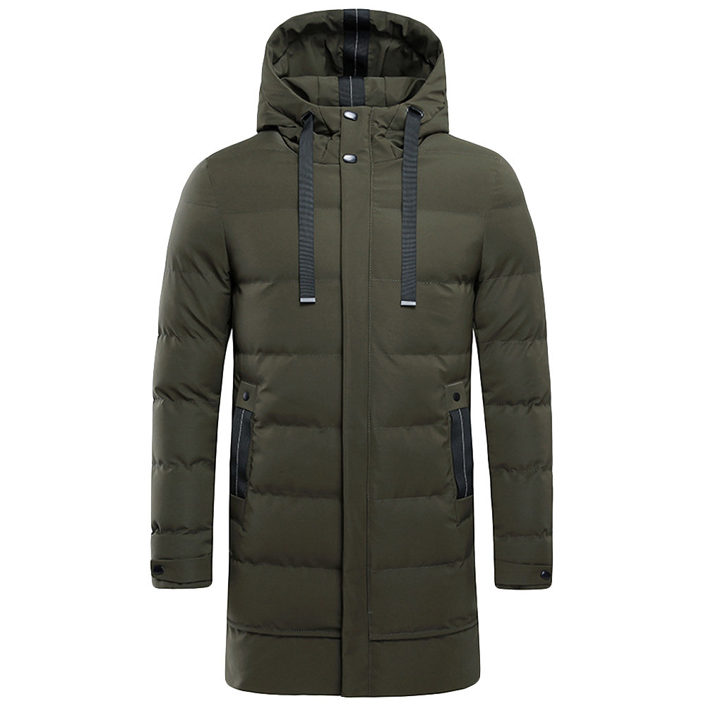 

2021 New Clothes Winter Jacket Parka Men's Fashion Medium Length Coat with Christmas 1831, Army green.