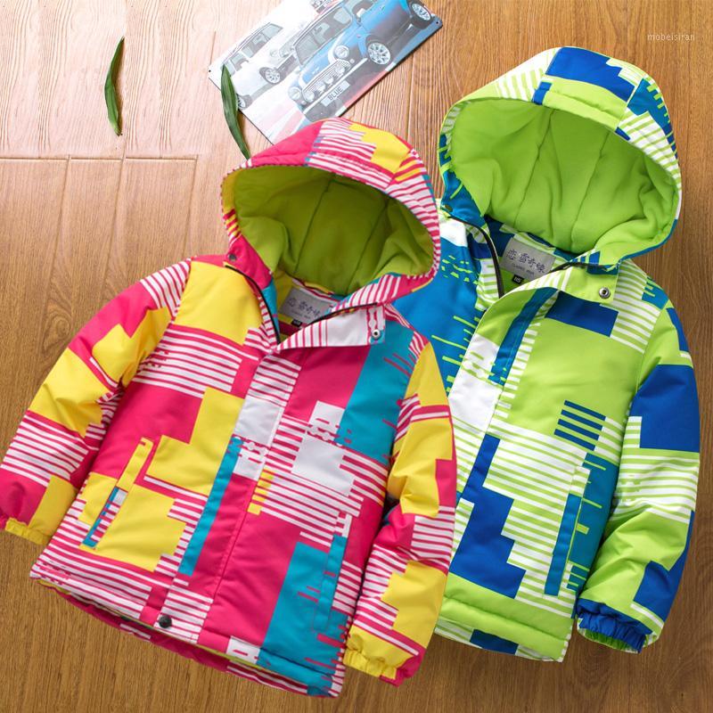 

2020 Windproof Waterpoof Children Winter Jacket Plus Velvet Warm Girl Coat 1-6 Years Kid Baby Boy Outerwear Toddler Parka1, Green