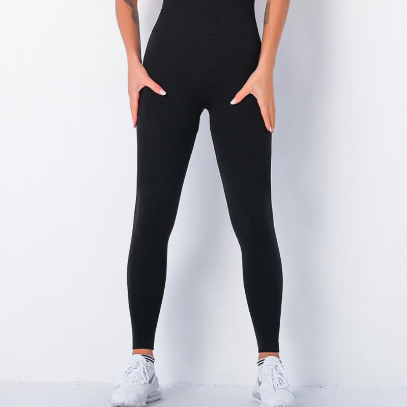 

High Waist Womens Fitness Body Yoga Pants Slim Fit Hip Lift Comfortable And Breathable1, Black