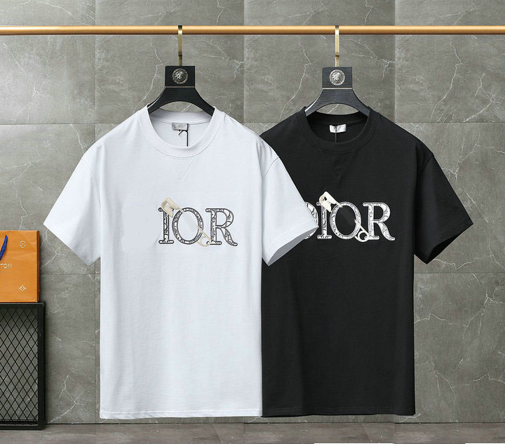 

2022 high-quality new T-shirt short sleeve fashion men's short couple cotton printing short paragraph 55, Black