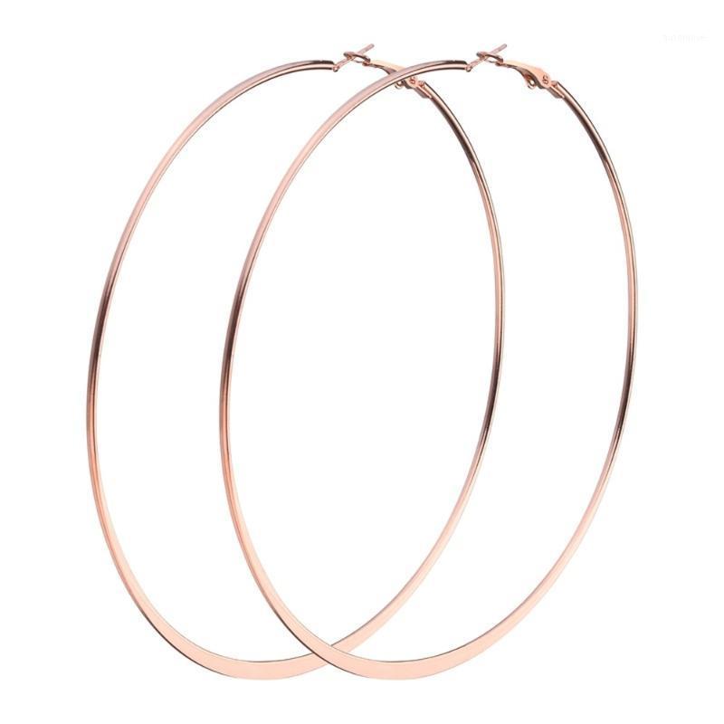 

Super Big Circle Hoop Earrings 11.5cm Diameter Rose Gold/Silver Color Loop Earrings For Women Party Brincos Punk Jewelry Gift1
