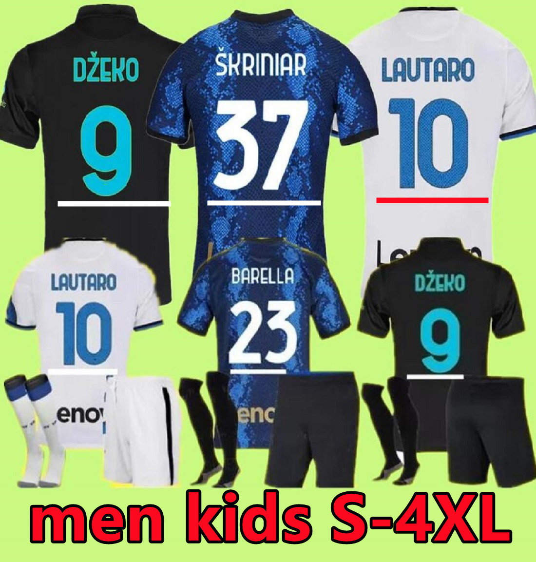 

22 23 3RD Dzeko soccer jersey BROZOVIC adult kids fans kit VIDAL BARELLA LAUTARO ERIKSEN ALEXIS HAKIMI 2022 2023 SKRINIAR Player version football shirt 16-4XL, Red