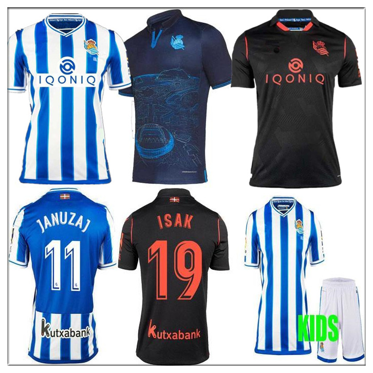 

2021 Real Sociedad jerseys OYARZABAL X PRIETO PORTU DAVID SILVA ODEGAARD JUANMI futbol JANUZAJ WILLIAN ISAK BAUTISTA soccer kid kits, Black;yellow
