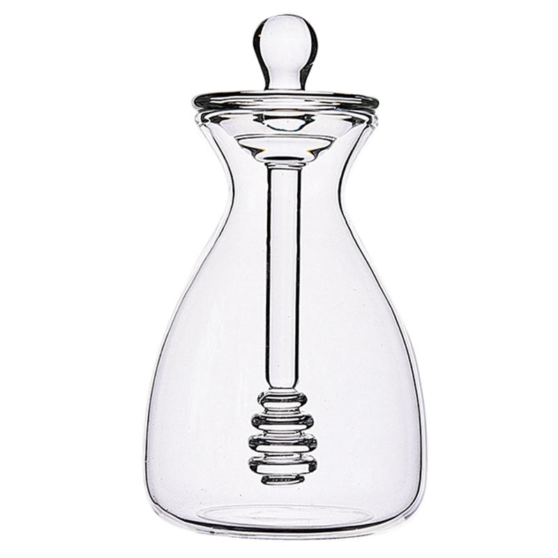 

New Handmade Honey Jar with Dipping Sauce, Glass Honey Dipping Sauce and Jar
