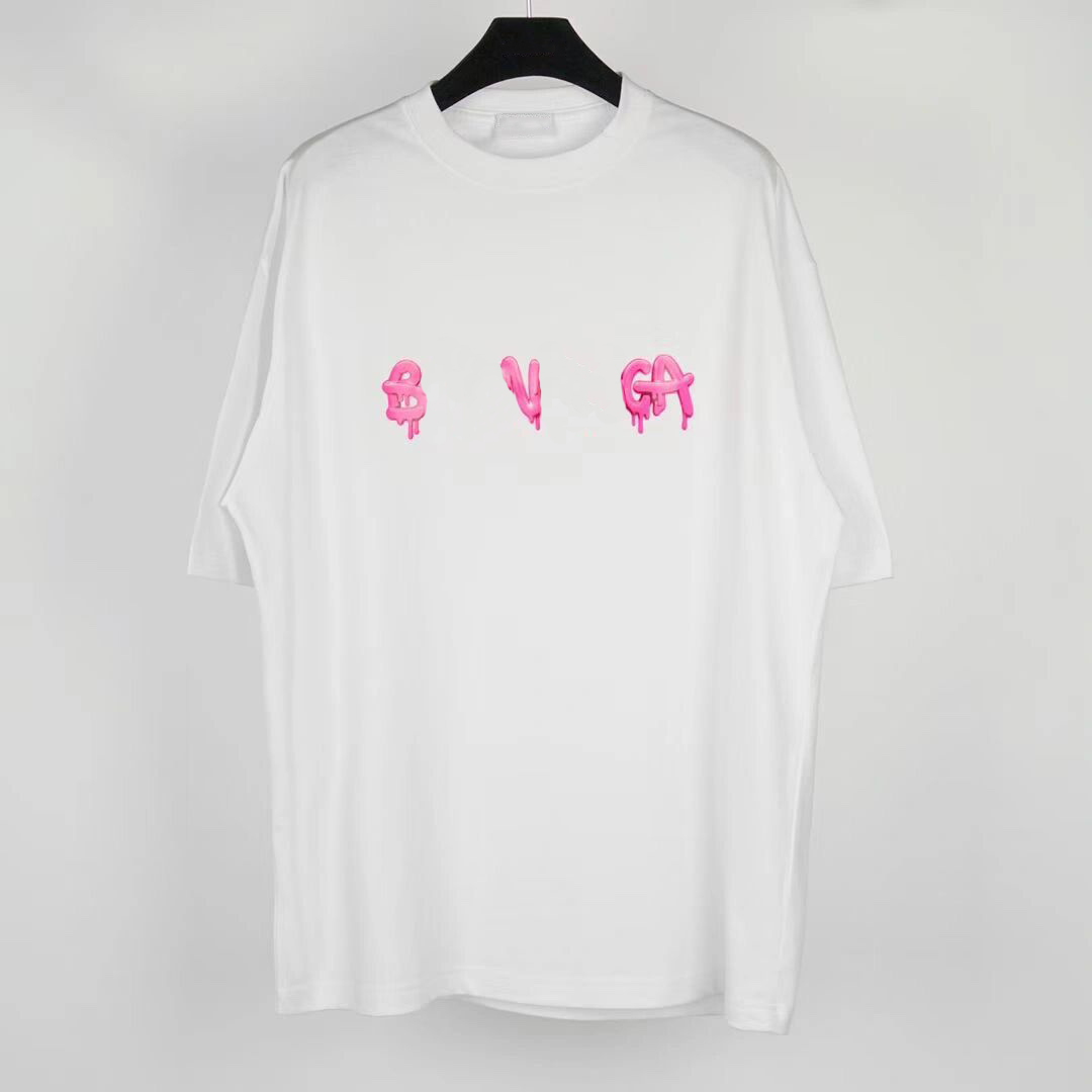 

22SS High Qaulity Summer Mens Designers Tees 3D Print T Shirts Fashion Casual Couples Short Sleeves Tee Comfortable Paris Men Women T-Shirts -4XL, White
