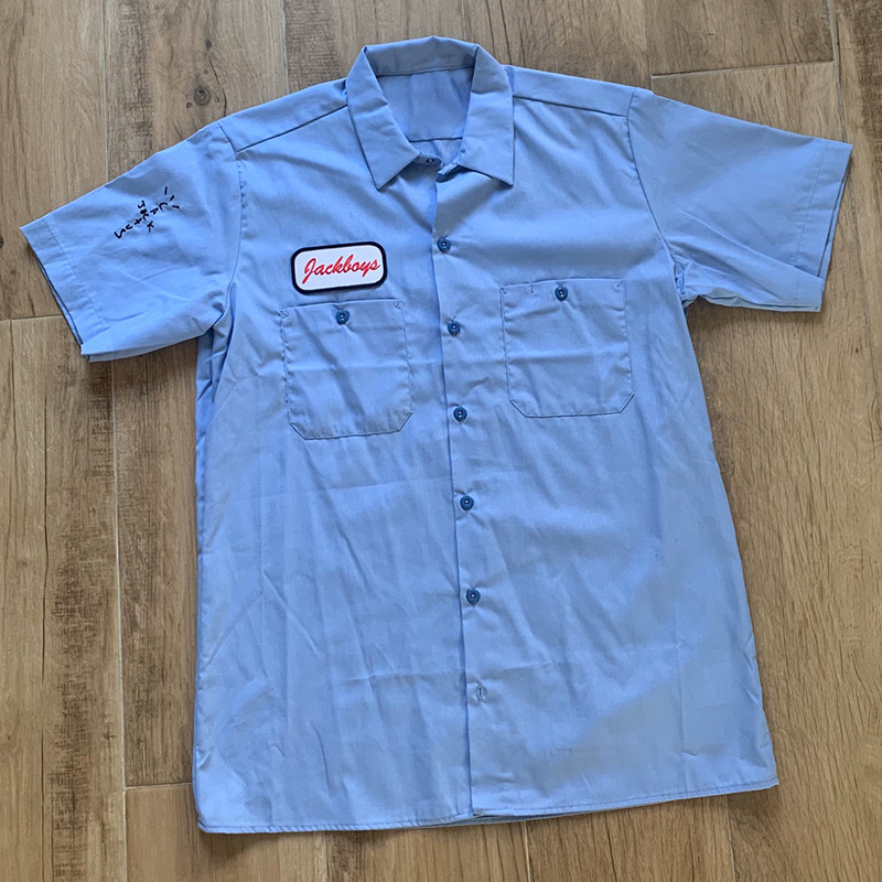 

2021 New Fw Travis Scott Jackboys Work t Shirt Men Women Streetwear Blue Cactus Jack T-shirt Tees Harajuku C0b1