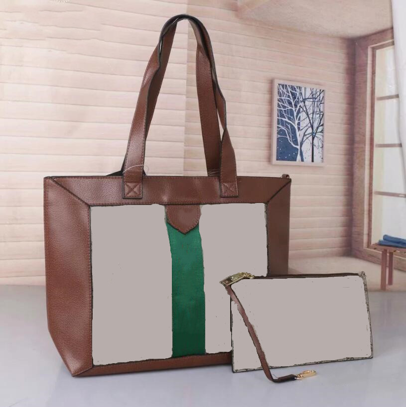 

fashion New Women Contrasting Color Leather Large Capacity Bag Shoulder Bag Purse lady Totes handbags bags Fashion tote bag with wallet