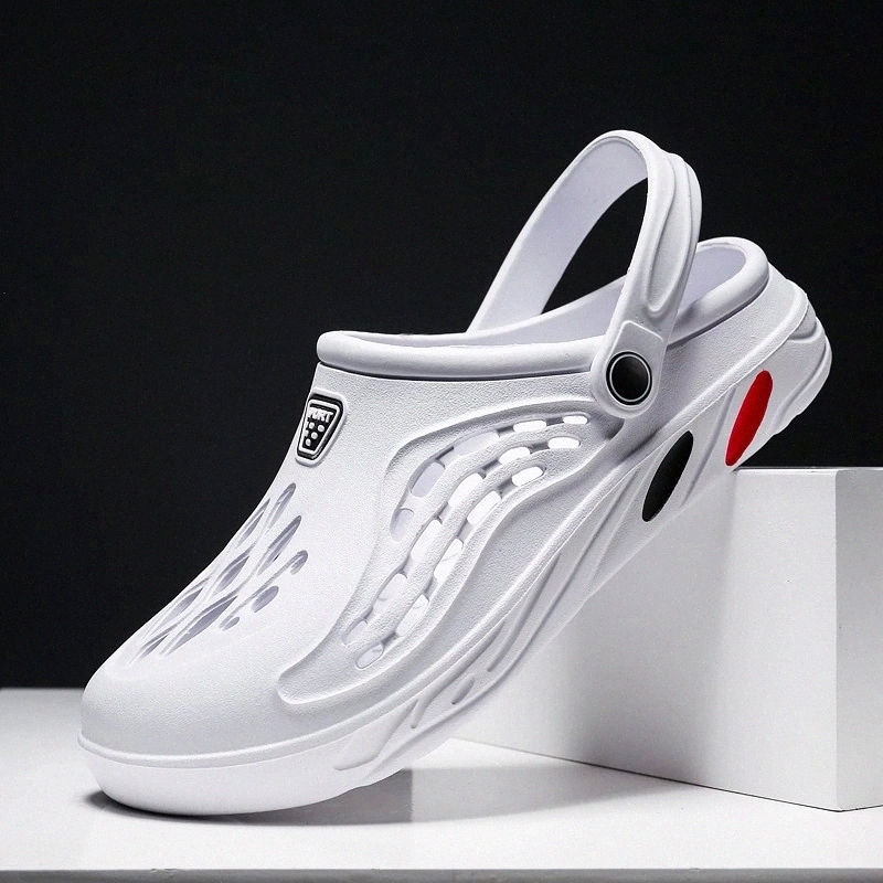 

Men Sandals Hole Shoes summer Clogs Sandals For Men EVA men Slipper Hole Garden Shoes Crocse Adulto Cholas Hombre #mA5p, Black