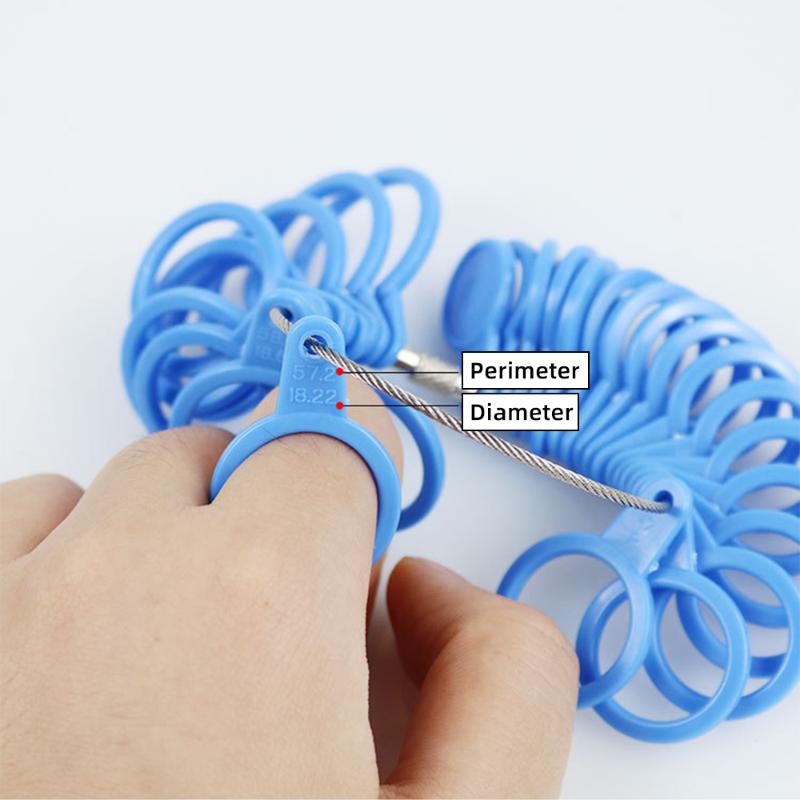 

Plastic Ring Size Finder Ring Ruler Measurer Finger For DIY Jewelry Size Tool Sets DIY Jewelry Making Sizer