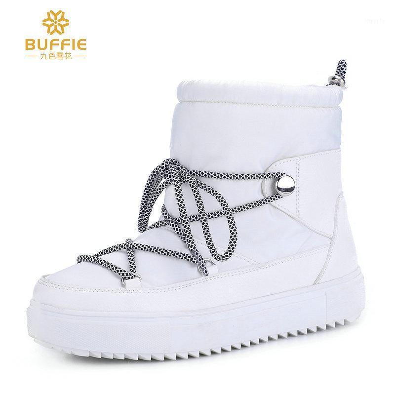 

PADRISIMOS Women's Winter Snow Wool Boots Large Non-slip Rainproof Thick Boots Womens Botas Mujer Platform1, Wine