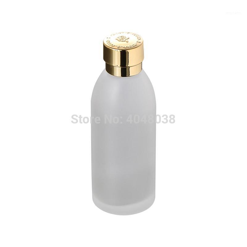 

Refillable Cosmetic Container Frosted Glass Toner Bottle with Inner Plug Empty Portable Makeup Astringent Bottle 120 ML 5 PCS1