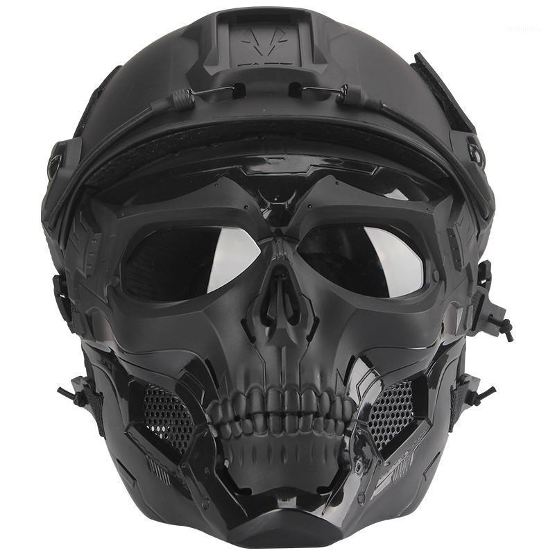

Protective mask fan tactical equipment riding helmet Christmas non-motorized holiday helmet1, Camouflage mask