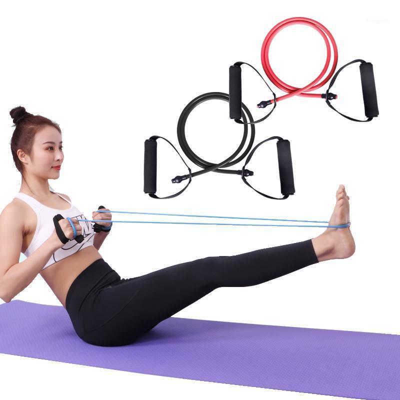 

Latex Elastic Resistance Band Home Fitness One Word Pull Rope Strength Training Anti Broken Back Training Gym Accessories1