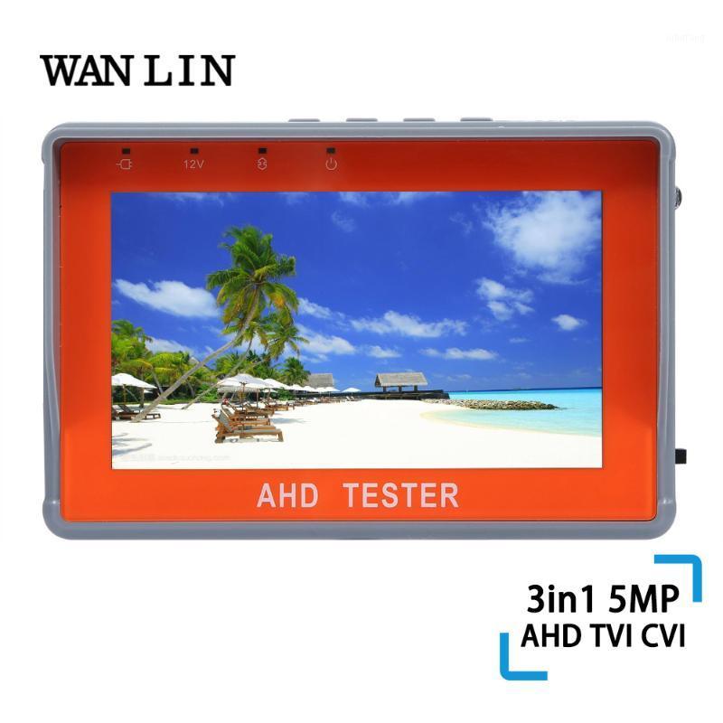 

WANLIN 4.3 Inch 5MP/1080P AHD/TVI/CVI CCTV Tester Monitor Analog Camera Testing UTP Cable 12V1A Output USB 5V output Audio1