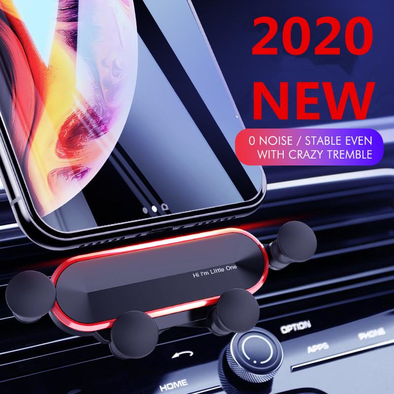 

HOT Gravity Car Holder For Phone in Car Air Vent Clip Mount No Magnetic GPS Mobile Phone Holder Stand For X XS MAX, Black silver