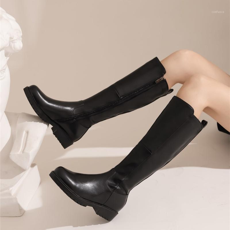 

New winter style women shoes The knee high boots Motorcycle boots women sexy Female snow Size 34-431, Beige