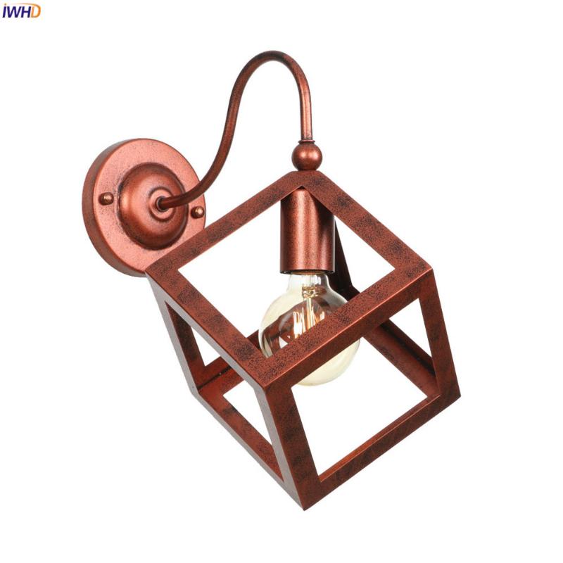 

IWHD American Country Vintage Wall Lamp Living Room Stair Retro Loft Industrial LED Wall Lights Fxiture Edison Lamparas De Pared