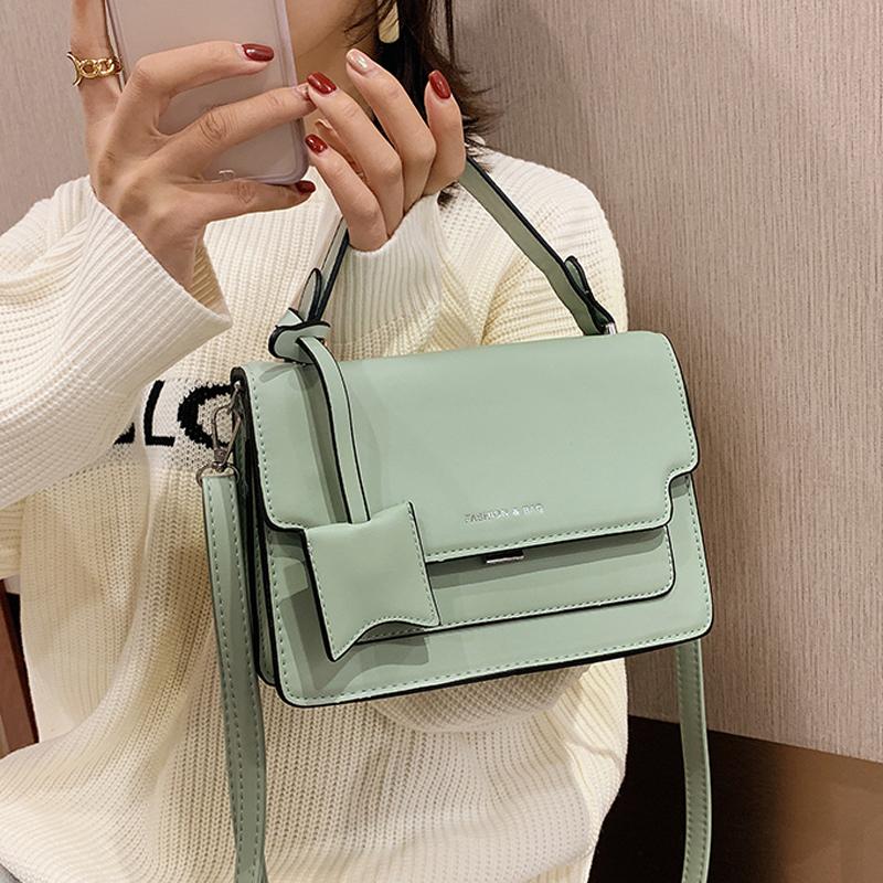 

2021 New Designer Fashion PU Leather Women Crossbody Bags Vintage Shoulder Messenger Bag Ladies Clutch Casual Totes Female Purse, Black