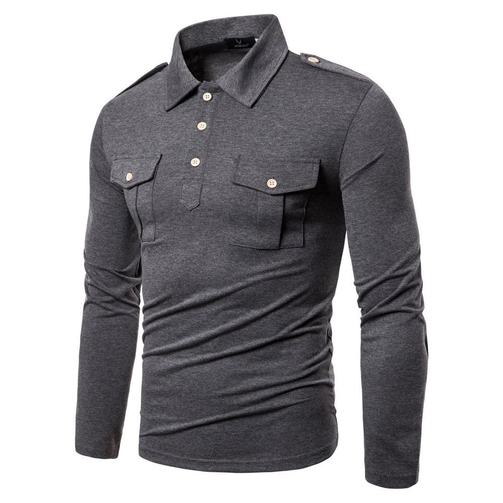 

2021 New Men t Shirt Cotton Long Sleeve Man T-shirts Clothing 29vn, Gray