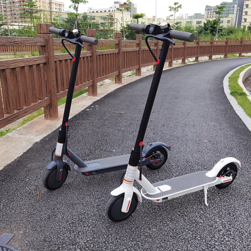 

[EU NO TAX] Foldable Smart Scooter Skateboard 45-50km Strong Range 36v 12.5ah HT-T4 Max 10 inch HT-T4 Electric Scooter 8.5 inch 2021, Black