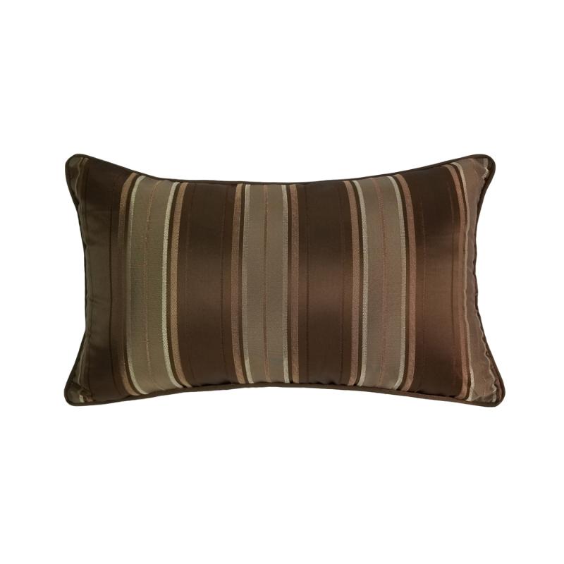 

Modern Chocolate Stripes Waist Pillow Case 30x50cm Home Deco Sofa Car Chair Lumbar Living Cushion Cover Sell by Piece, Brown