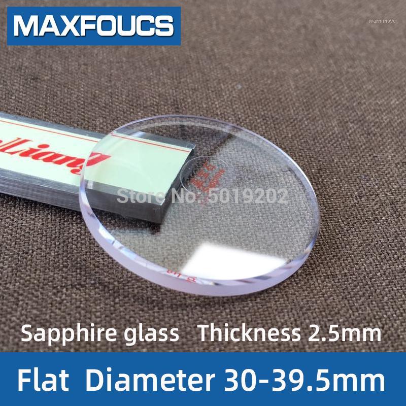 

Watch Glass Sapphire Replacement Flat 2.5mm Thick in Diameters 30mm-39.5mm Transparent crystal 1Pieces1