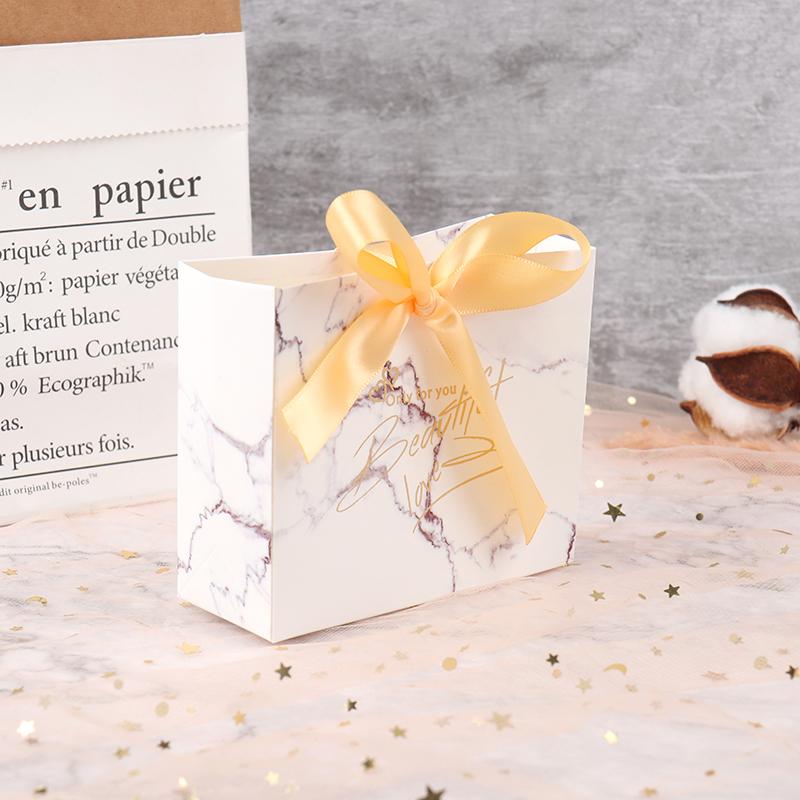 

Creative Grey Marble Gift Bag For Paper Chocolate Package Wedding Candy Boxes