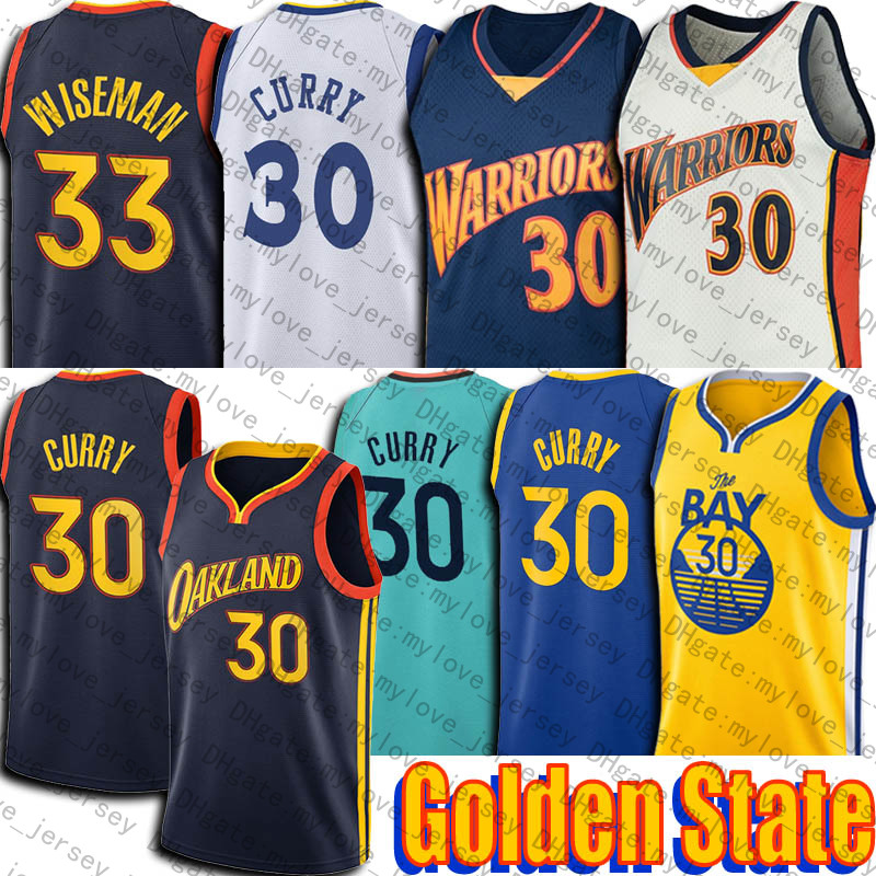 

Stephen 30 Curry Jersey James 33 Wiseman Jerseys Golden States Jersey 2021 City Klay 11 Draymond Thompson Green Jersey