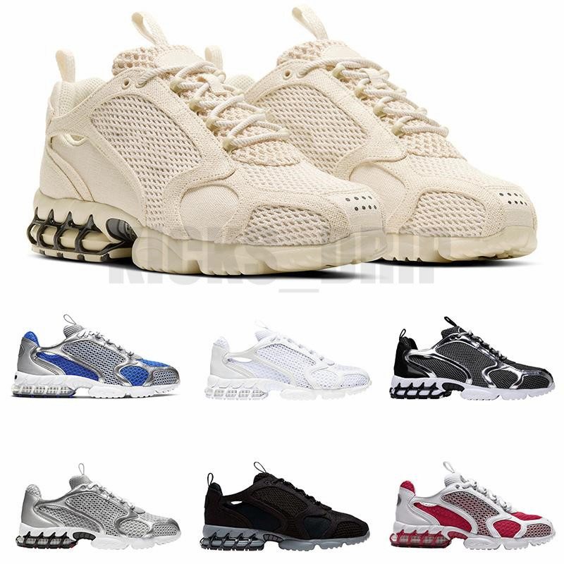

Top Quality Zoom Spiridon OG Men Women Running Shoes Black White Metallic Silver Sports Sneakers