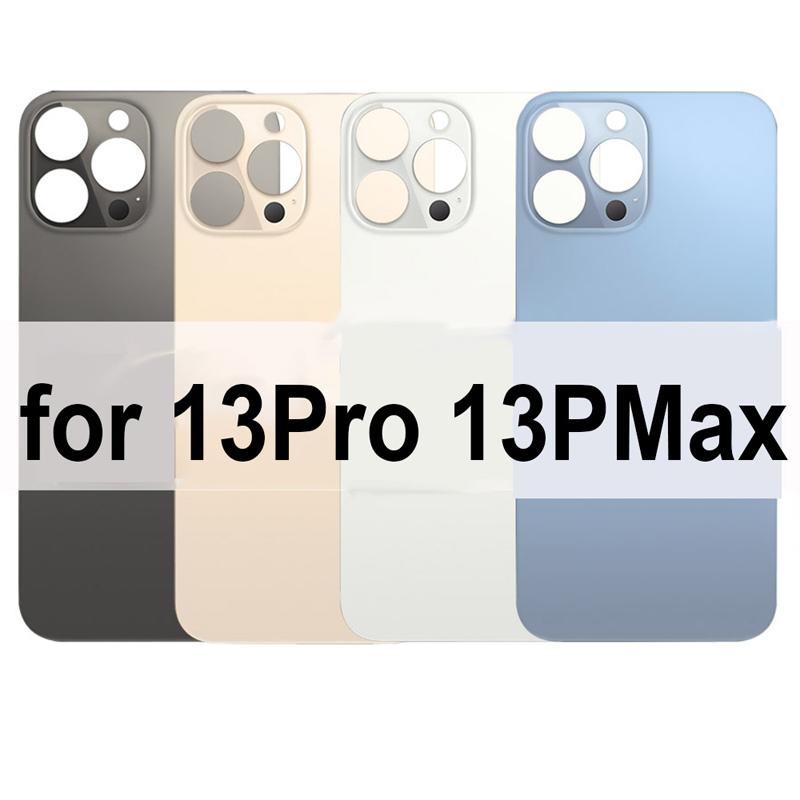 

For iPhone 13 12 11 8 plus X XS MAX battery glass housing replacement back cover big hole camera With stickers