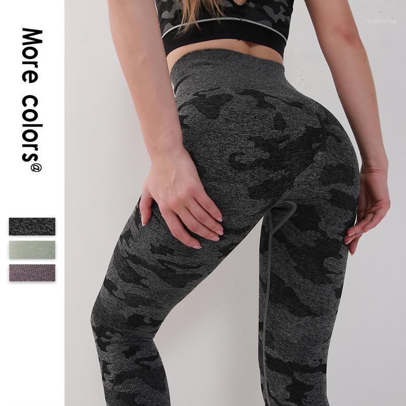 

EC.MS Yoga Leggings Women 2020 New Camouflage Stretchy Sports Wear Pants1, Black