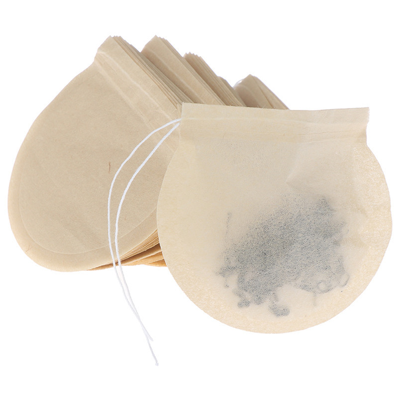 

100 Pcs/Lot Tea Tools Filter Bags Natural Unbleached Paper Infuser Wood Pulp Material for Loose LLeaf Sachets Soup