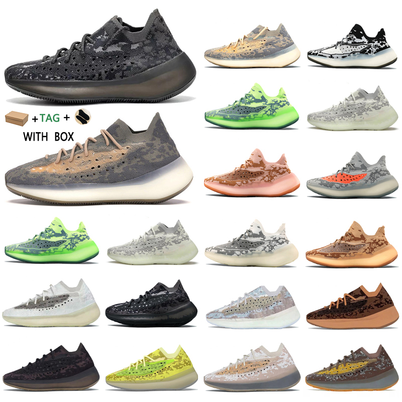 

Top Quality Hylte Glow kanye 380 west 380s mens running shoes Alien Mist 3M Reflective calcite blue oat Yecoraite women Runners Sneakers, Box