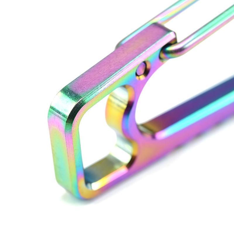

Hot Car Key Chain Titanium Alloy Quick Release Hook Key Chain Spring Buckle Carabiner Buckle1