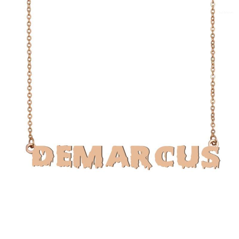 

Demarcus Name Necklace , Cool Bloody Art Name Necklace for Halloween and Santa's Day Jewelry Gift for Kids Boys Girls1