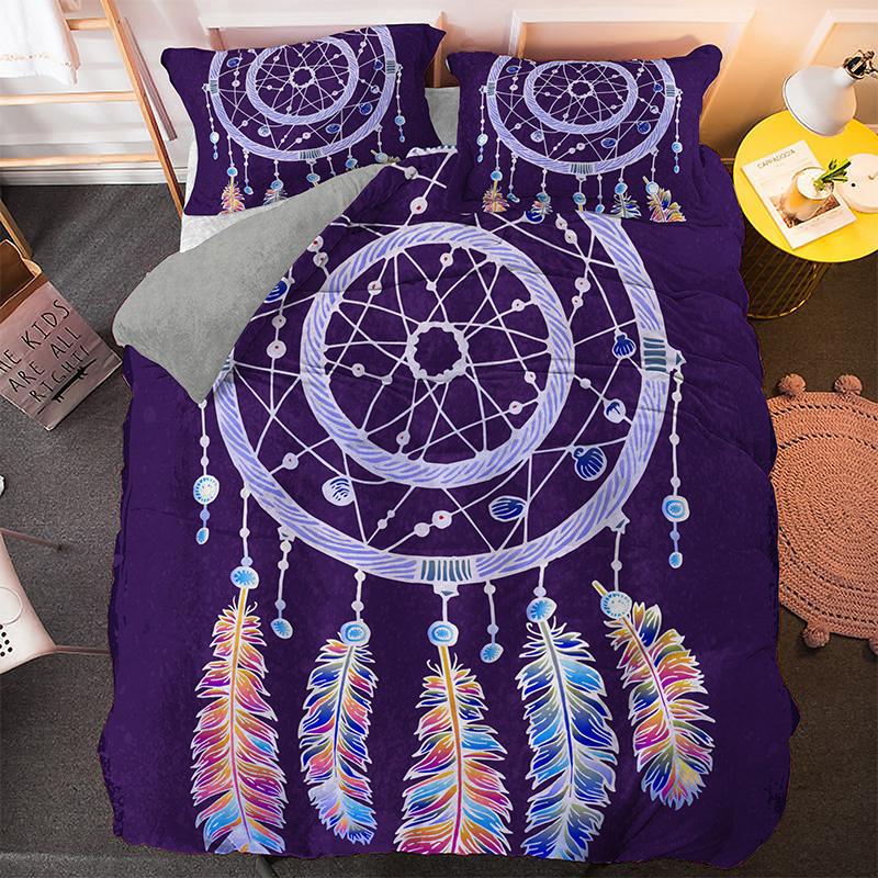 

Bohemian Dream Bedding Set King Queen Size Colorful Catcher Duvet Cover Sets with Pillowcase Bedspread 2/3 PCS, Bsz385
