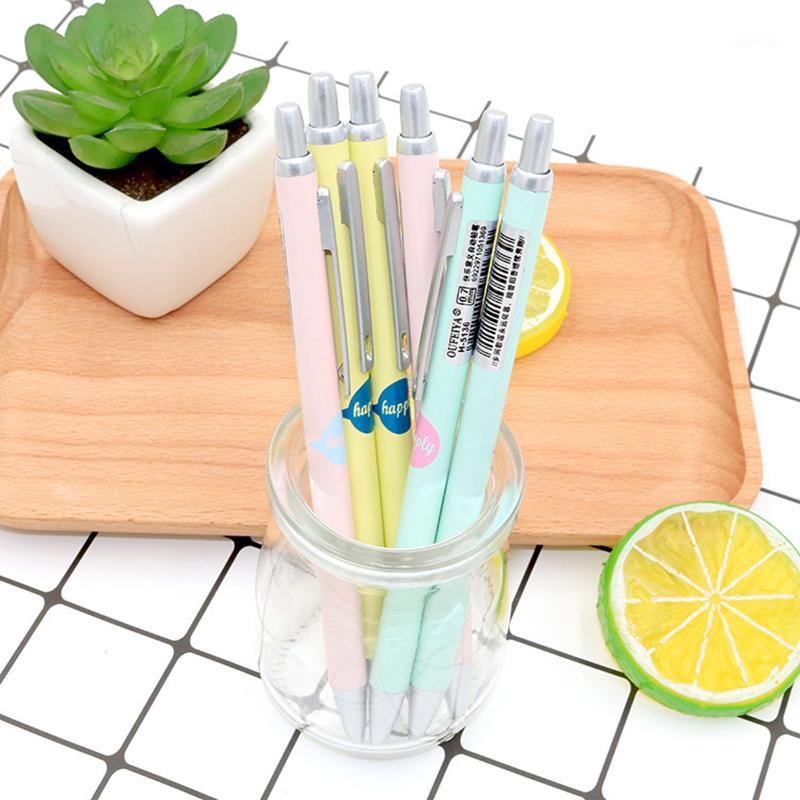

2pcs 0.7mm Candy Color Mechanical Pencils Plastic Automatic Pens Kawaii School Stationery Office Writing Supplies1, Random