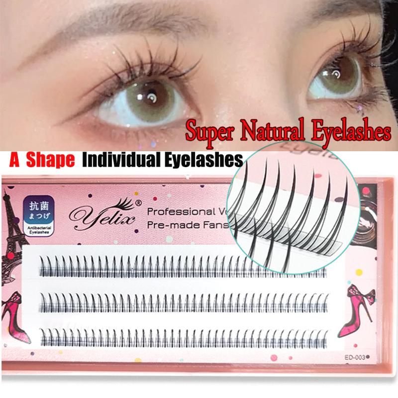 

1Set New A Shape Premade Volume False Eyelashes Extension Natural Cluster Long Lasting Easy to apply DIY Eye Makeup Tools