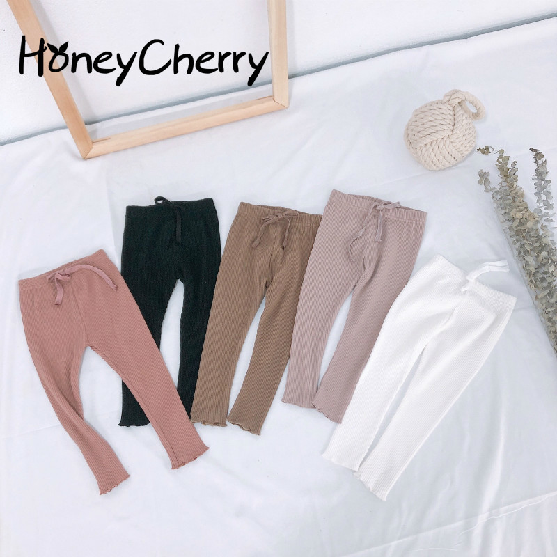 

Children Leggings Wear 2020 New Threaded Underpants Girls Leggings Baby Girl Clothes Pants For Girls LJ201019, White