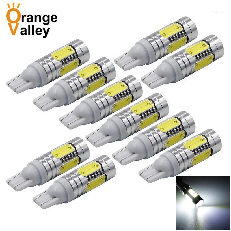 

Emergency Lights 10Pcs Wholesale Super Bringt T10 COB Wedge Bulb 194 168 192 W5W Lamp For Car Reverse Light Turn Signal Tail DC12V1