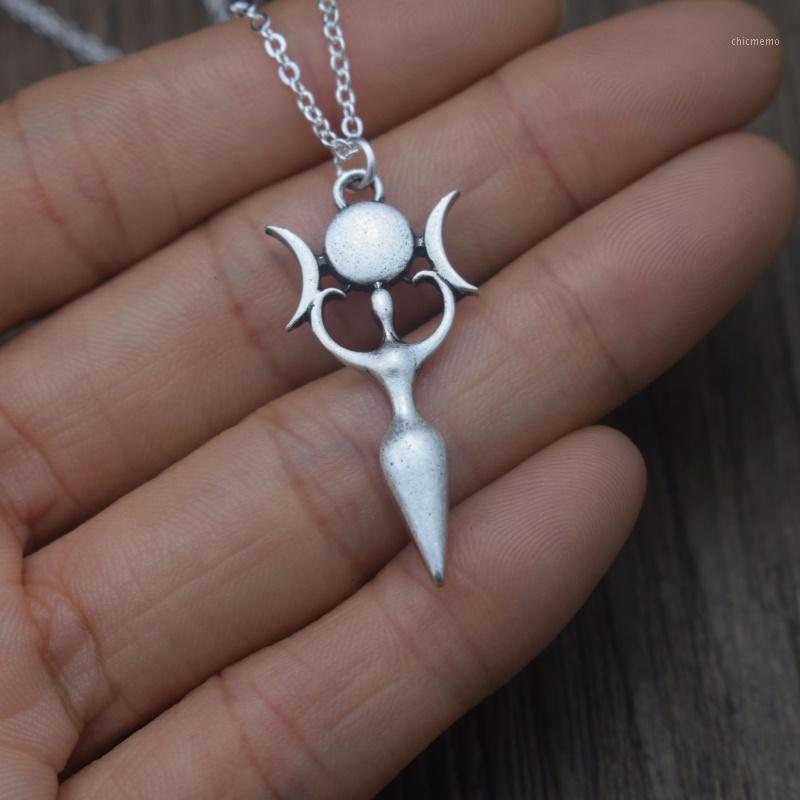 

12pcs Wiccan Goddess Moon Pendant Necklace Witchcraft Fashion Jewelry for Women1