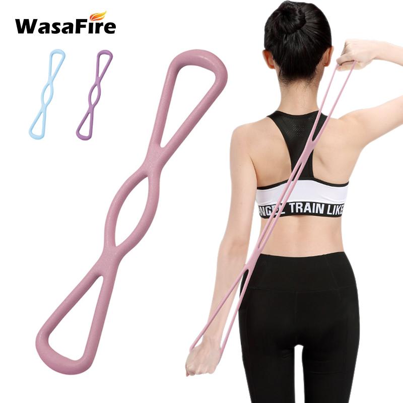 

8 Word Chest Expander Resistance Exercise Elastic Band TPR Fitness Yoga Resistance Rubber Bands Body Extension Training
