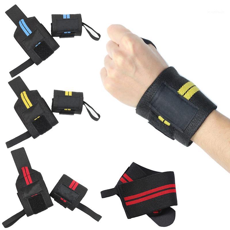 

2pcs Universal Adjustable Wristband Elastic Wrist Wraps Bandages For Weightlifting Powerlifting Breathable Wrist Support1, Random color