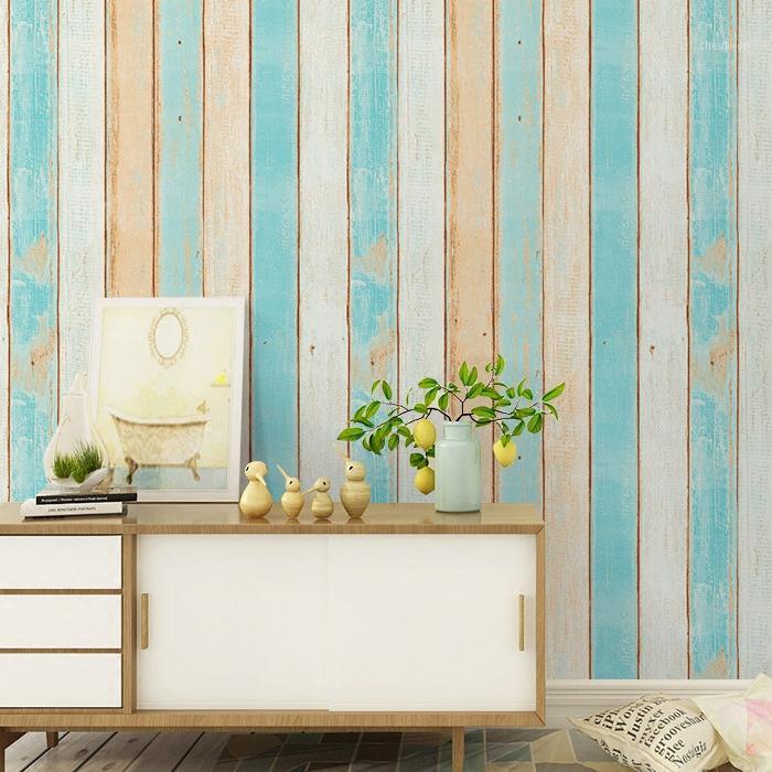 

Self Adhesive Wallpaper Water Resistant Wall Papers Home Decor Pared Moderno Wallpaper Sticker For Bedroom Walls Papier Peint 3d1, Green